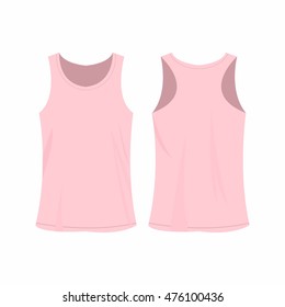 pink sport top vector