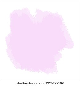 Ein rosafarbener Farbfleck ohne Hintergrund. Pinselstrich für Vektorhintergründe und andere Designs.