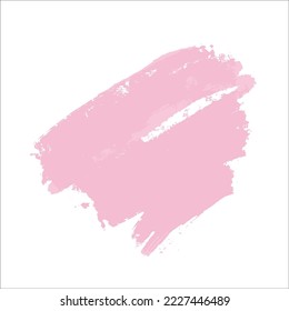 Una mancha rosa de pintura sin fondo. Pinceles vectoriales para fondos y otros diseños.