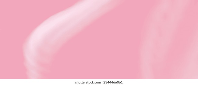 Pink spreading texture of cream, ice cream or icing. Light background of strawberry dessert, jelly or confectionery cream.