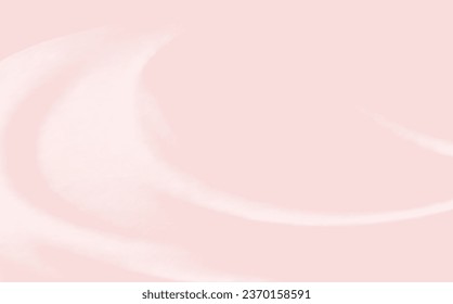 Pink spreading texture of cream, ice cream or icing. Light background of strawberry dessert, jelly or confectionery cream.