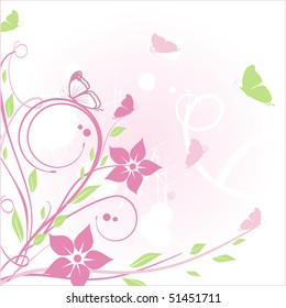 Pink spring background