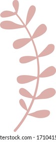 Pink spring branch vector illustration