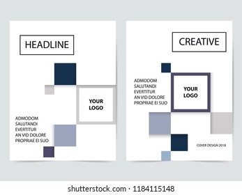 pink square annual report Leaflet Brochure Flyer template design, book cover layout design, abstract business presentation template, a4 size design