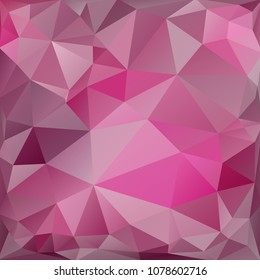 Pink square festive abstract background of triangles of blue, purple, red shades