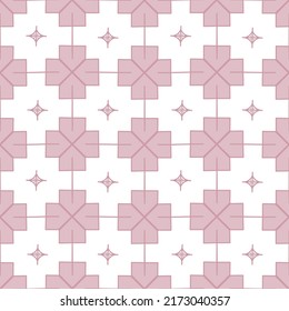 Pink square flowers Pastel in patterns and backgrounds.