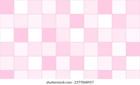Pink square mosaic chessboard background