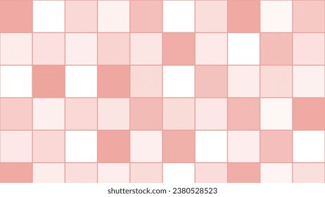 Pink square mosaic chessboard background