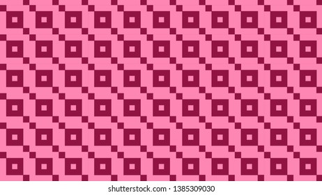 Pink Square Pattern Vector Graphic
