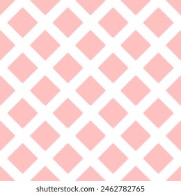 Pink square shape seamless pattern, for create textile, card and fabric