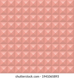 Pink squares background. Mosaic tiles pattern. Seamless vector illustration.