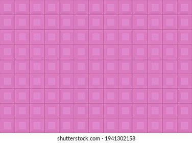 rosafarbene Quadrate, Hintergrund. Mosaikfliesen-Muster. Nahtlose Vektorgrafik.