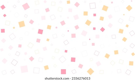 Pink squares pattern. Trendy stylish design for social media and packaging. Creative idea for medical, technology or science design. Isolated on white background. Vector
