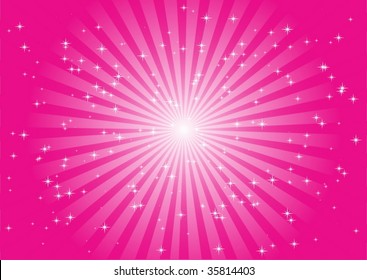 Pink star background