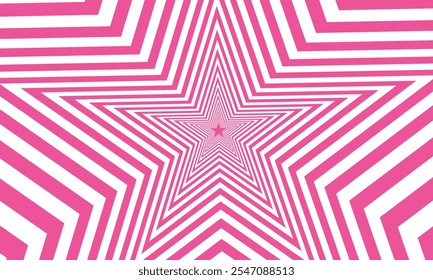 Pink star geometric background cute