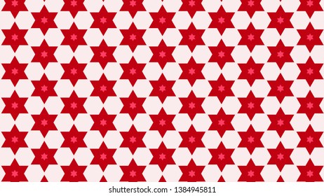 Pink Star Pattern Background Illustration