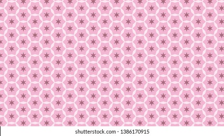 Pink Star Pattern Background Vector Illustration