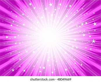 Pink Starburst Background