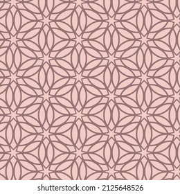 Pink stars floral pattern background Vector