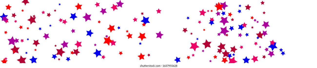 Pink Stars Poster. Purple Texture Symbol. Red Confetti Holiday. Indigo Starry Modern. Summer Gift. Christmas Symbol. Sparkling Card. Celebration Gift. 