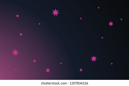 pink stars in space