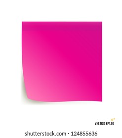 Nota de palo rosa aislada en fondo blanco, ilustración vectorial.