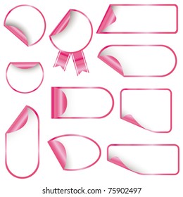 pink sticker set