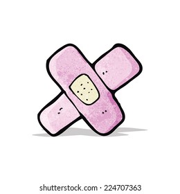 dibujos animados de yeso pegadizo rosa