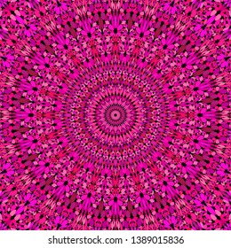 Pink stone ornate mandala pattern wallpaper design - ethnic abstract vector background illustration
