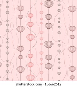 Pink strands pattern. This pattern tiles seamlessly, so it can cover shapes of any size in perfect quality. Vector file contains swatch for  your convenience.