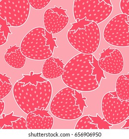 Pink strawberry abstract texture, pink strawberries and background. Strawberry pattern.