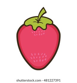 pink strawberry fruit