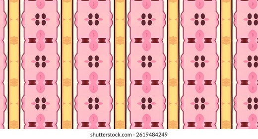 Pink Strawberry Milk Carton Seamless Pattern