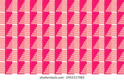 Rectángulo cuadrado de bloque cruzado de tira rosa, métrica de diseño de patrón de ajedrez de tira rosa para patrón de impresión de tela