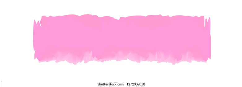 pink stripe painted in watercolor on clean white background, pink watercolor brush strokes, illustration paint brush digital soft concept water color art, pink colors acrylic water color paint stains