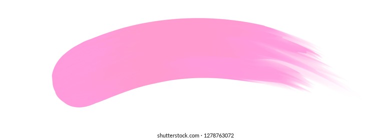 pink stripe painted in watercolor on clean white background, pink watercolor brush strokes, illustration paint brush digital soft concept water color art, pink colors acrylic water color paint stains