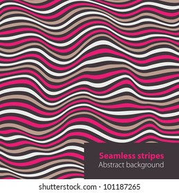 Pink striped background. Seamless stripes.