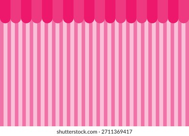 Pink striped background in soft and dark tones. Simple flat vector design suitable for cute shop themes, banners, packaging, or decorative layouts.