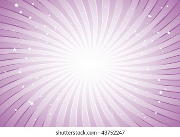 Pink striped background with stars