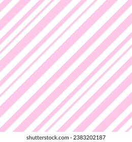 rosafarbene Streifen, diagonaler Hintergrund, diagonales Zeilenmuster. Vektorgrafik für Hintergründe und Verpackungen. Bild kann für Grußkarten, Poster und Textilien verwendet werden. Einzeln auf weißem Hintergrund.