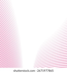 Pink stripes line abstract background design with modern aesthetic minimal