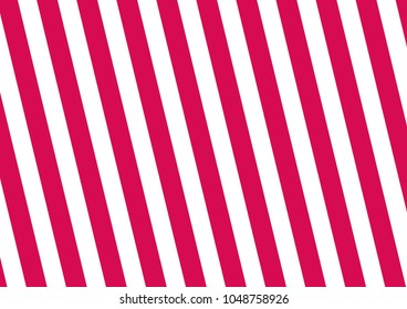Pink stripes on white background. Striped diagonal pattern Vector illustration  Christmas background or winter theme Background with slanted lines