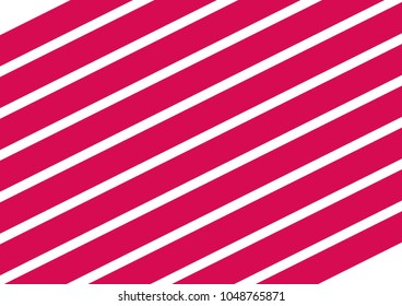 Pink stripes on white background. Striped diagonal pattern Vector illustration  Christmas background or winter theme Background with slanted lines