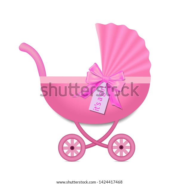 girls pink pushchair