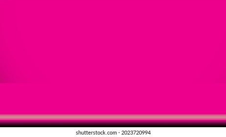El fondo de la habitación de estudio rosado es luz suave. Mostrar el producto de plantilla de maqueta.