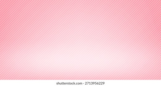 Pink studio room design concept. Light rose platform display background. Wall and floor surface backdrop for presentation, mockup template, product showcase. Soft smooth gradient wallpaper. Vector