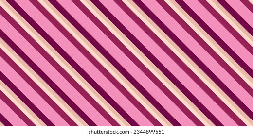 Diagonales estilizados rosados. Diagonal transparente del vector de líneas rosadas. Diseño para textiles, almohadas, ropa, fondo, envoltura, cuadernos.