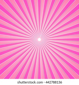 Pink sun ray