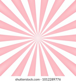 Pink sun rays background - Vector