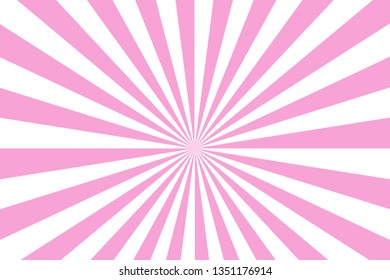 Pink Sunburst Background Ray